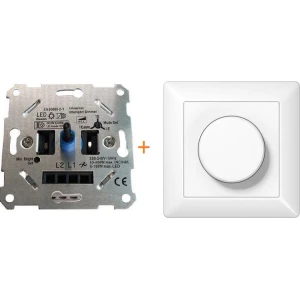 LED Pro dimmer - universel - 0-150 watt - inbouw - inclusief afdekplaat