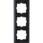 3-Weg Afdekraam Zwart Mat Oppervlak voor Schakelmateriaal