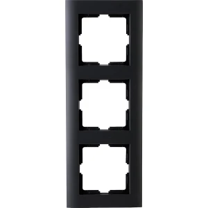 3-Weg Afdekraam Zwart Mat Oppervlak voor Schakelmateriaal