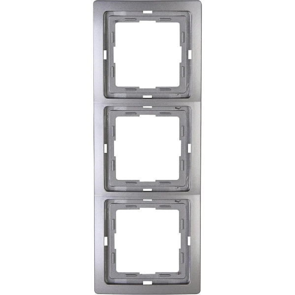 Afdekframe 3-voudig platina voor schakelmateriaal