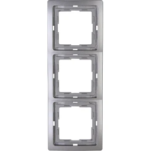 Afdekframe 3-voudig platina voor schakelmateriaal