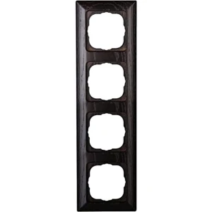 Afdeklijst Wenge 4-voudig voor Schakelmateriaal