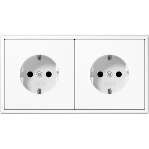 Jung LS990 wandcontactdoos (WCD-schakelmateriaal) - LS1520-2WW - E2U6N