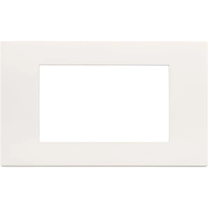 Serie Linea Placca 4 modules technopolymeer wit - Luxe schakelmateriaal
