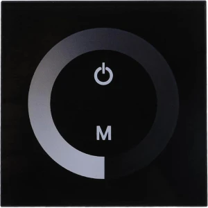 Single Color Touch Panel Dimmer Wall Switch Controller LED Light Strip DC 12V-24V (Black) - Dimmer for LED Lights - HTML Content Needed .