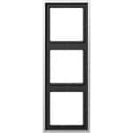 Jung Aluminium/Staal/Chroom Afdekraam Schakelmateriaal - AL2983 - E2DGR