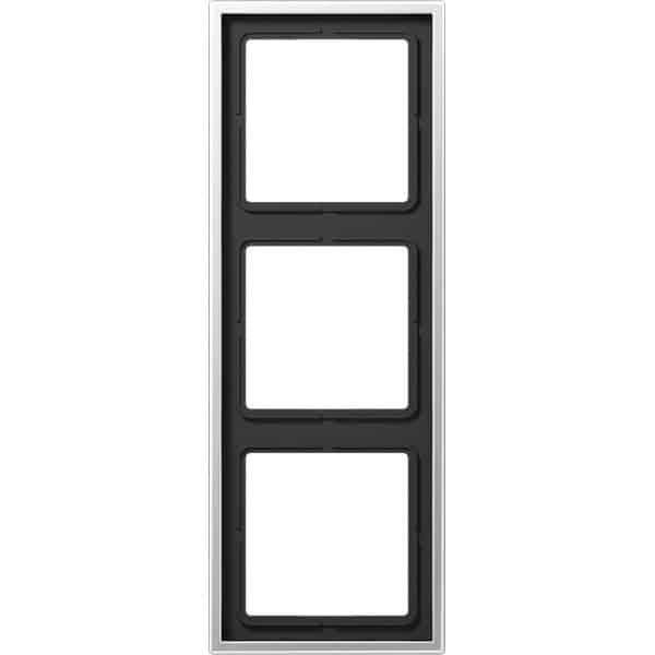 Jung Aluminium/Staal/Chroom Afdekraam Schakelmateriaal - AL2983 - E2DGR Jung Aluminium/Staal/Chroom Afdekraam Schakelmateriaal - AL2983 - E2DGR