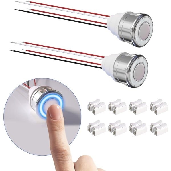SnelShoppen - LED Touch Dimmer Switch 12V DC Stepless Dimming 3-24V LED Dimmer Touch Switch Sensor voor LED Strips, Makkelijk te Gebruiken, Tot 48W