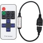 SnelShoppen - Mini USB RF Draadloze Dimmer Remote Control - 11 Knoppen LED Controller met Radio Controle voor DC5-24V LED Strips en USB Verlichting