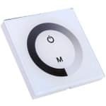 Dailygoods - Dailygoody - Enkele kleur Touch Panel Dimmer Lichtschakelaar - Led Licht Strip Controller - Wit - Hoge kwaliteit Dimmer - Geschikt voor DC 12V-24V - E