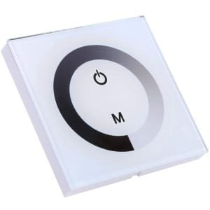 Dailygoods - Dailygoody - Enkele kleur Touch Panel Dimmer Lichtschakelaar - Led Licht Strip Controller - Wit - Hoge kwaliteit Dimmer - Geschikt voor DC 12V-24V - E