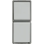 Siemens 5TA4816 Wandcontactdoos met randaarde Delta Grijs Schakelmateriaal