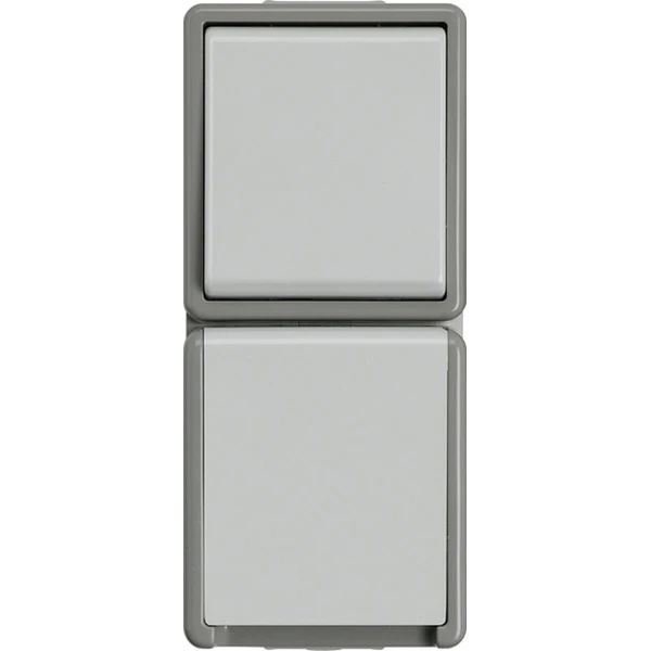 Siemens 5TA4816 Wandcontactdoos met randaarde Delta Grijs Schakelmateriaal