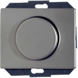 BERKER dimmer enkelpolig voor 230V-lampen 60-400W, inbouw | RVS