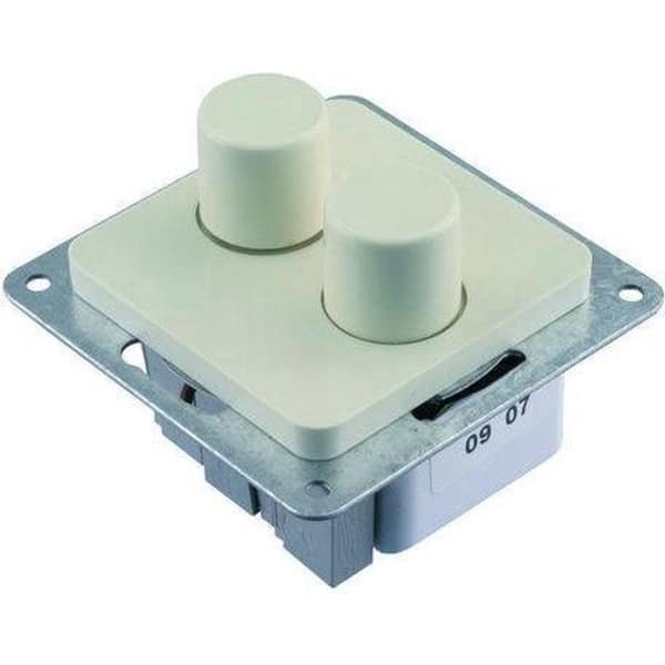 BERKER dimmer gloeilamp tbv - AT- 2 x 20 tot 150W - 230V verlichting en 230V halogeen - Inbouw - 5506195- PolarWit