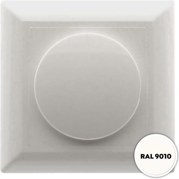 Dimmerknop Led dimmer incl. centraalplaat en raamwerk wit