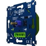 EcoDim Z-Wave led dimmer, ECO-DIM.07 Z-Wave, druk/draai, inbouw, 0-250W LED, voor alle afdekmaterialen