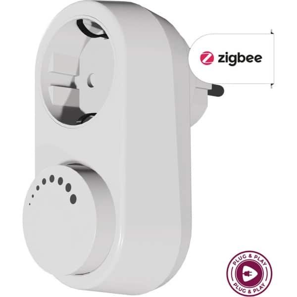 EcoDim Zigbee stekkerdimmer voor led - Stopcontact dimmer, 0-100W LED - Niet geschikt voor Belgische stopcontacten - Wit