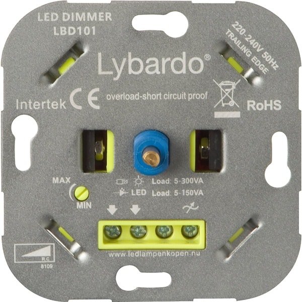 LED dimmer - 5-150W - Universeel - Inbouw