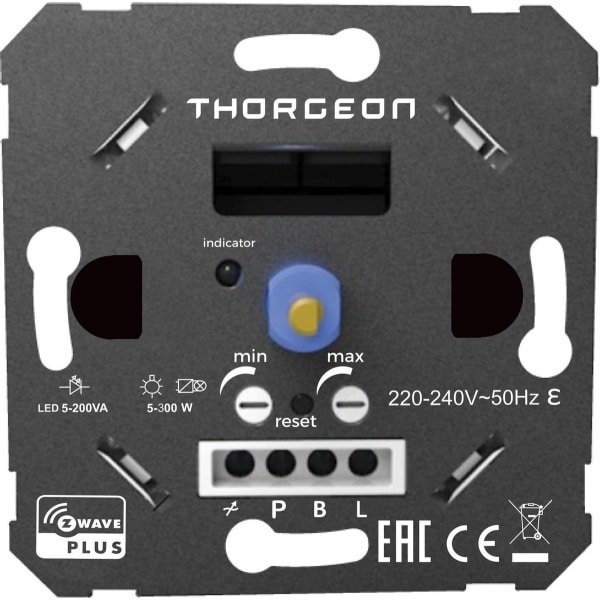 Thorgeon - Z-Wave licht Dimmer LED - Druk Draai Schakelaar - Fase Afsnijding - 220-240 V
