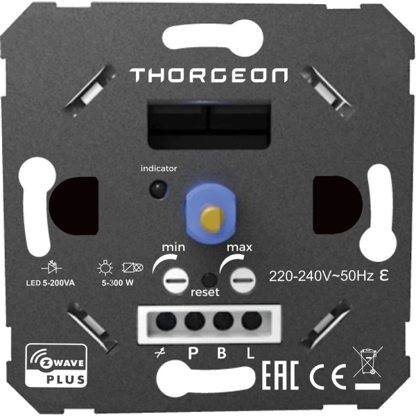 Thorgeon - Z-Wave licht Dimmer LED - Druk Draai Schakelaar - Fase Afsnijding - 220-240 V