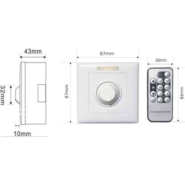 1-10V LED Dimmer met afstandsbediening