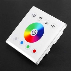 Bicaquu Kleurrijke mooie dimmer-controller - led-lichtpaneellamp (wit) - touchpaneel .