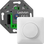 Ledvion - LED Smart WIFI LED Dimmer 5-250W - Incl. Witte Afdekplaat - Universeel