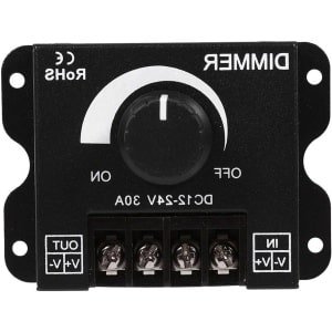 12 V/24 V DC 30A LED Dimmer Schakelaar met Knop - Handmatige Bediening voor Striplicht Enkele kleur