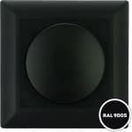 Dimmerknop Led dimmer incl. centraalplaat en raamwerk zwart