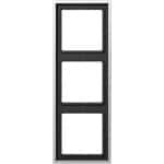 Jung Aluminium/Staal/Chroom Afdekraam Schakelmateriaal - AL2983 - E2DGR
