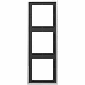 Jung Aluminium/Staal/Chroom Afdekraam Schakelmateriaal - AL2983 - E2DGR