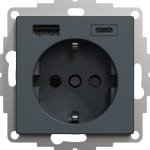 Schneider Electric Merten Wandcontactdoos (WCD schakelmateriaal) - MTN2367-0414 - E2YMM