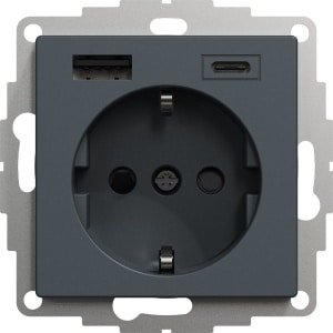 Schneider Electric Merten Wandcontactdoos (WCD schakelmateriaal) - MTN2367-0414 - E2YMM