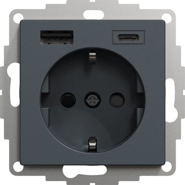Schneider Electric Merten Wandcontactdoos (WCD schakelmateriaal) - MTN2367-0414 - E2YMM