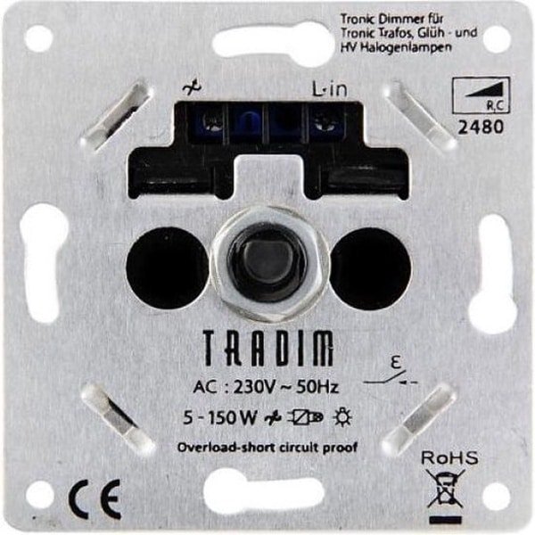 Tradim LED Dimmer Fase-afsnijding 230VAC 150W 2480HEXOP
