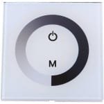 12V-24V Single Channel Touch Panel Wandmontage Dimmer Helderheid Controller Lamp (Wit)
