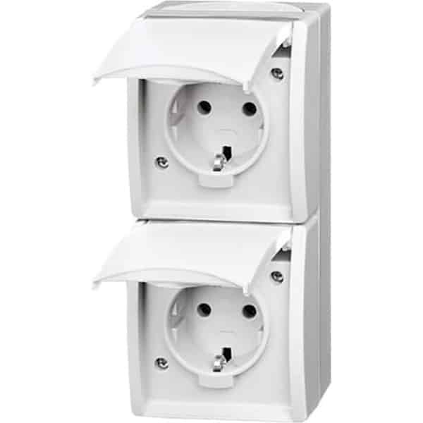ABB Busch-Jaeger OCEAN IP44 Wandcontactdoos (WCD-Schakelmateriaal) - 2CKA002084A0710 - E2P28