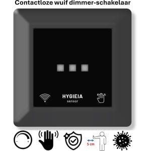 Freelux Aanraakvrije bediening | led-dimmer | 230VAC - 250VA/1,1A | Signaal zwart mat gelakt