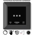 Freelux Aanraakvrije bediening | led-dimmer | 230VAC - 500VA/2,1A | Signaal zwart mat gelakt
