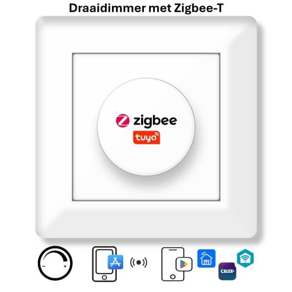 Freelux Draaiknop | Zigbee-T | led-dimmer | 230VAC - 500VA/2,1A | Signaal wit glans