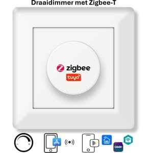 Freelux Draaiknop | Zigbee-T | led-dimmer | 230VAC - 500VA/2,1A | Zuiver wit glans