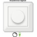 Freelux Draaiknop | led-dimmer | 2-polig | 230VAC - 300VA/1,3A_2P | Zuiver wit glans