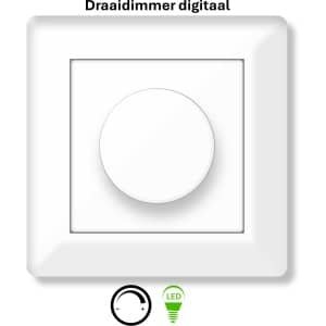 Freelux Draaiknop | led-dimmer | 230VAC - 250VA/1,1A | Signaal wit glans