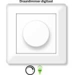 Freelux Draaiknop | led-dimmer | 230VAC - 500VA/2,1A | Signaal wit glans