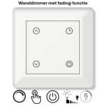 Freelux Drukknop Fading met doof tijd | led-dimmer | 230VAC - 250VA/1,1A | Zuiver wit glans
