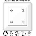 Freelux Drukknop Fading met doof tijd | led-dimmer | 230VAC - 500VA/2,1A | Signaal wit glans