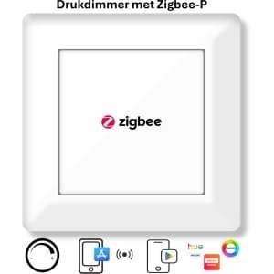 Freelux Drukknop | Zigbee-P | led-dimmer | 230VAC - 250VA/1,1A | Signaal wit glans