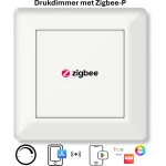 Freelux Drukknop | Zigbee-P | led-dimmer | 230VAC - 250VA/1,1A | Zuiver wit glans