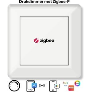 Freelux Drukknop | Zigbee-P | led-dimmer | 230VAC - 250VA/1,1A | Zuiver wit glans